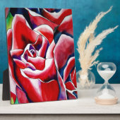 Plaque Photo Roses originales à l'aquarelle rose (Côté)