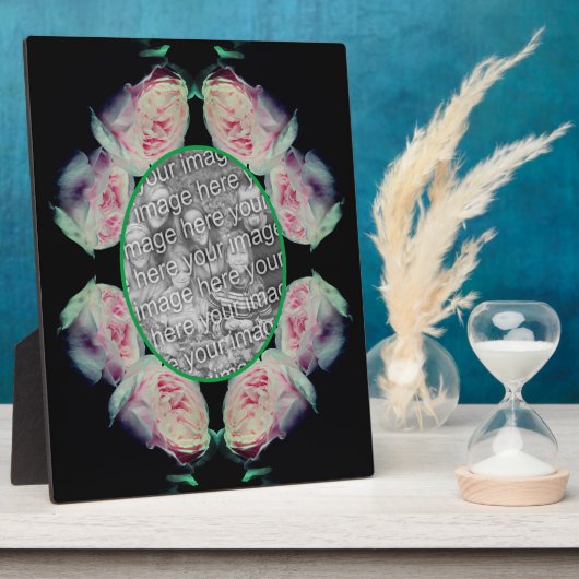 Plaque Photo Roses Roses Roses Roses Abstraites Ajouter Votre P (Côté)