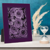 Plaque Photo Roses violets (Côté)