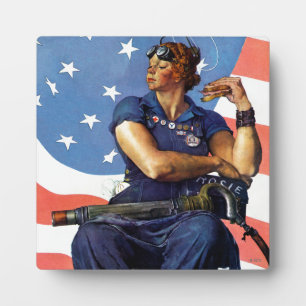 Plaque Photo "Rosie la riveteuse"