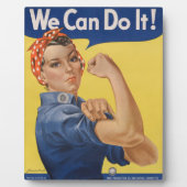 Plaque Photo Rosie le Riveter : Une femme forte pour l'autonomi (Devant)