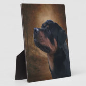 Plaque Photo Rottweiler (Côté)