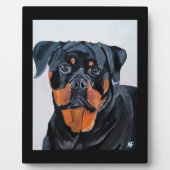 Plaque Photo Rottweiler Painting by Alfred Fox (Devant)
