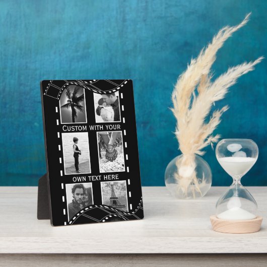 Plaque Photo Roue de film noir et blanc (Côté)