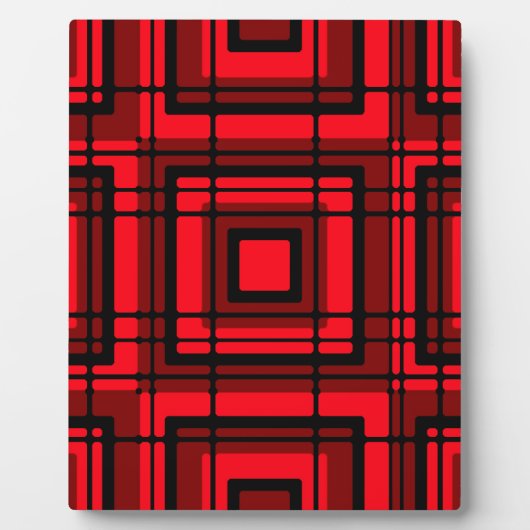 Plaque Photo Rouge (Devant)