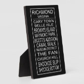Plaque Photo Rouleau d'autobus de Richmond Virginia (Côté)