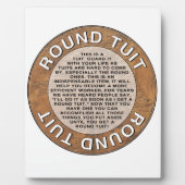 Plaque Photo Round Tuit (Devant)