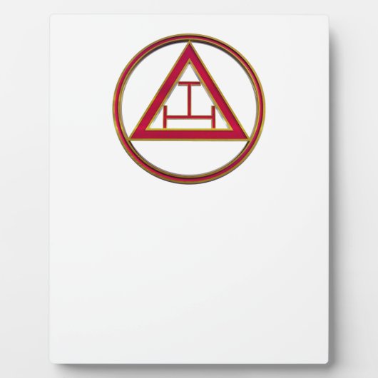 Plaque Photo Royal Arch Triple Tau (Devant)