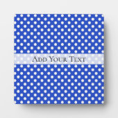 Plaque Photo Royal Blue Combination Pois par STaylor (Devant)