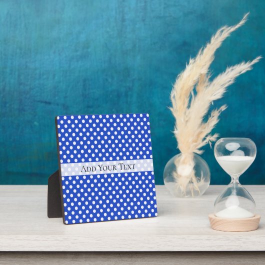 Plaque Photo Royal Blue Combination Pois par STaylor (Insitu)