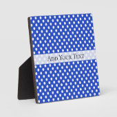 Plaque Photo Royal Blue Combination Pois par STaylor (Recto)