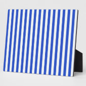 Plaque Photo Royal Blue Combination Stripes par Shirley Taylor (Côté)