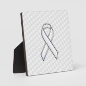 Plaque Photo Ruban blanc Chrome sensibilisation sur Imprimé pie (Recto)