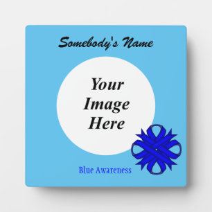 Plaque Photo Ruban bleu de trèfle Modèle par Kenneth Yoncich