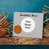 Plaque Photo Ruban de fleurs orange Modèle par Kenneth Yoncich (Côté)