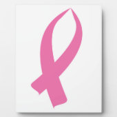 Plaque Photo Ruban de sensibilisation (rose) (Devant)
