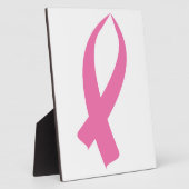 Plaque Photo Ruban de sensibilisation (rose) (Côté)