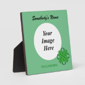 Plaque Photo Ruban de trèfle vert par Kenneth Yoncich (Recto)