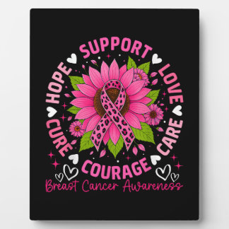 Plaque Photo Ruban Rose de Sensibilisation au Cancer du Sein To