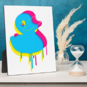 Plaque Photo Rubber Duck Graffiti Pop Art Rubber Ducky (Côté)