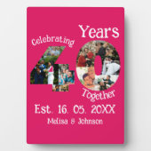 Plaque Photo Ruby Red 40th Mariage Anniversary 11 Photo Collage (Devant)