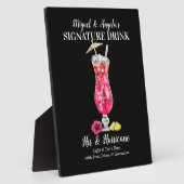 Plaque Photo Rum Hurricane ・ PERSONNALISER cette signature Boir (Côté)