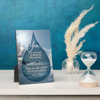 Plaque Photo Rumi Drop dans l'océan