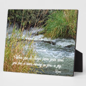 Plaque Photo Rumi Poésie Verse Running River (Côté)