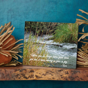 Plaque Photo Rumi Poésie Verse Running River