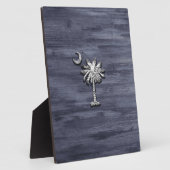 Plaque Photo Russe Caroline du Sud Palmetto et Lune (Côté)