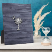 Plaque Photo Russe Caroline du Sud Palmetto et Lune (Côté)