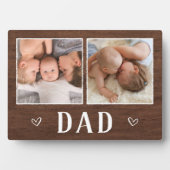 Plaque Photo Russe Deux photo papa (Devant)