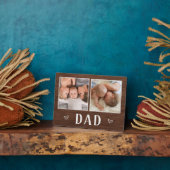 Plaque Photo Russe Deux photo papa (Côté)