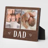 Plaque Photo Russe Deux photo papa (Côté)