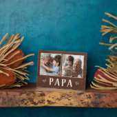 Plaque Photo Russe Deux Photo Papa grand-père (Côté)