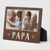 Plaque Photo Russe Deux Photo Papa grand-père (Côté)