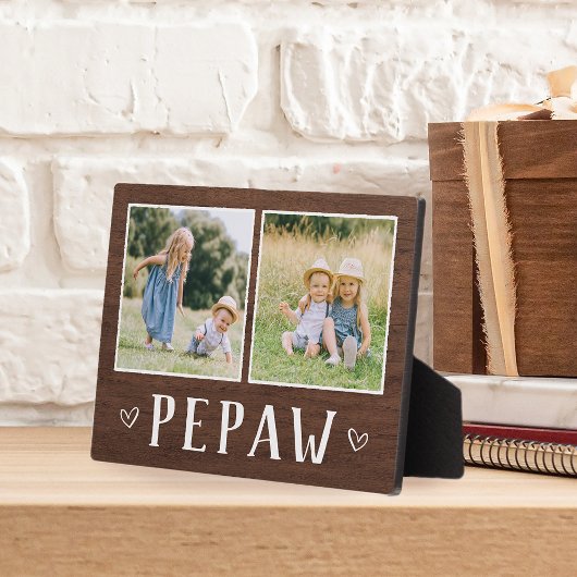 Plaque Photo Russe Deux Photo Pepaw Grand-pa