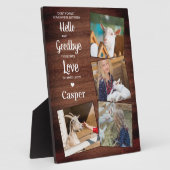 Plaque Photo Russe Hello Goodbye Pet Memorial Keepsaké 4 Photo (Côté)