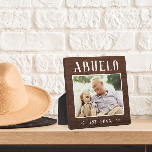 Plaque Photo Russe Personnalisé Abuelo Grandpa Photo