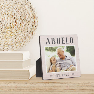 Plaque Photo Russe Personnalisé Abuelo Grandpa Photo