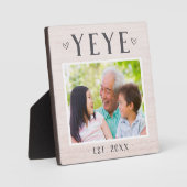 Plaque Photo Russe Personnalisé Yeye Grandpa Photo (Recto)