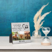 Plaque Photo Russe Wood Hardest Goodbye Pet Memorial (Insitu)