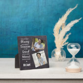 Plaque Photo Rustic Family Photo Sympathy Memoriaux Keepsaké (Insitu)