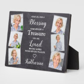 Plaque Photo Rustic Loving Memory Personalized Photo Memorial  (Côté)