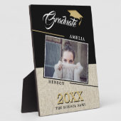 Plaque Photo Rustic Modern Graduate Photo Graduate Graduate (Côté)