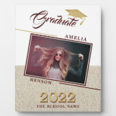 Plaque Photo Rustic Modern Graduate Photo Graduate Graduate (Devant)
