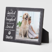 Plaque Photo Rustic Pet Loss Keepsaké Pet Photo Memorial (Côté)