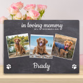 Plaque Photo Rustic Pet Memorial 3 Photo En Mémoire D'Amour