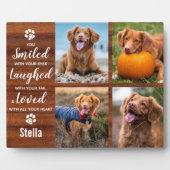 Plaque Photo Rustic Pet Memorial Keepsaké photo Collage (Devant)