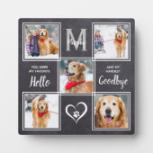 Plaque Photo Rustic Pet Memorial Keepsaké photo Collage (Devant)